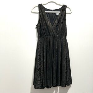 Kardashian Kollection Metallic Black Lurex Dress
